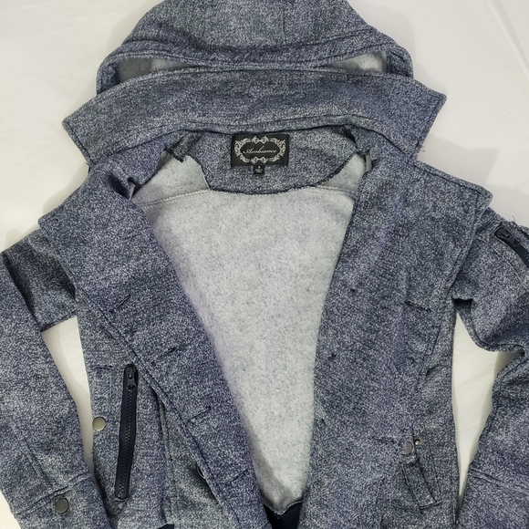 Ambiance Girls Junior Size S Hooded Pea Coat Style Jacket - Picture 8 of 11